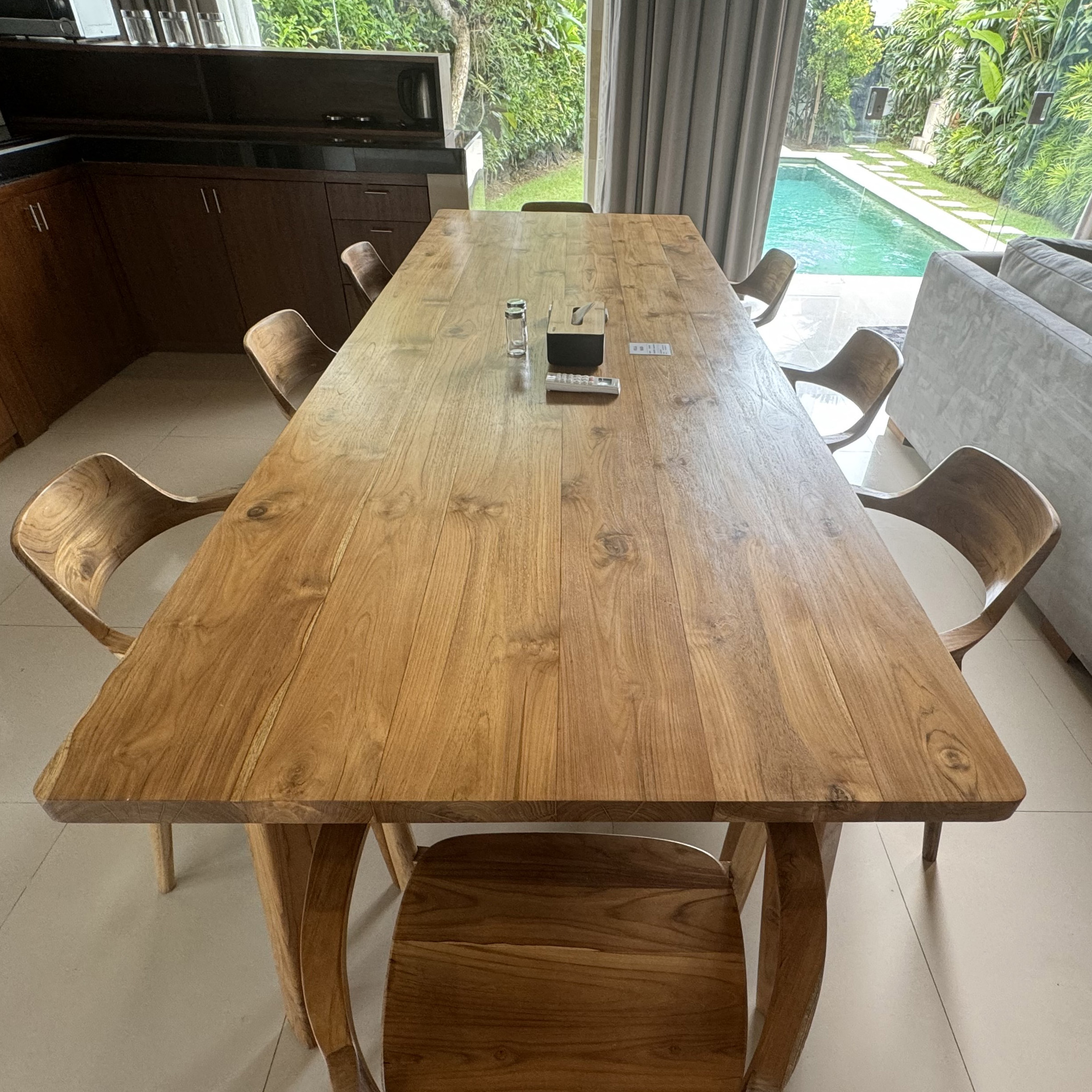 Spacious dining area